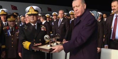 Erdogan attends commissioning of Pakistani navy ship built in Turkey