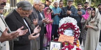 Literary trust and fans offer fateha at Poet Parveen Shakir grave in Islamabad