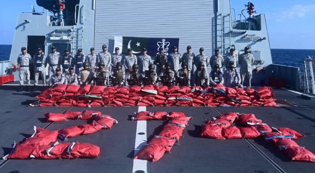 PNS Yamama intercepts 1,500 kg of narcotics in Arabian Sea