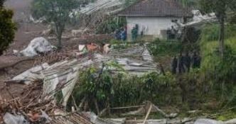 Indonesia landslide kills eight, more than 80 missing