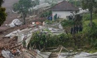 Indonesia landslide kills eight, more than 80 missing