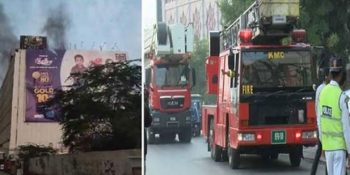 Six dead, 60 missing in Gul Plaza fire; Sindh CM promises compensation