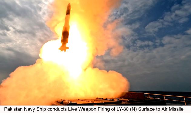 Navy live-fires LY-80N missile in major Arabian Sea exercise