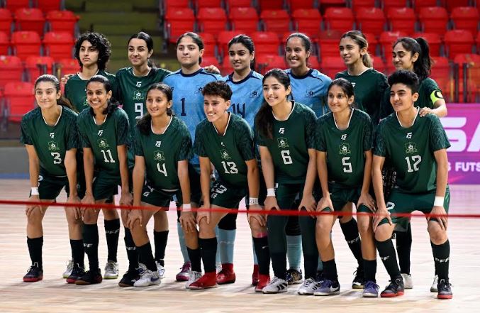 Green Shirts Clinch Pakistan’s First-Ever Women’s Futsal Victory