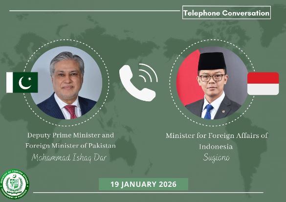 Pakistan, Indonesia FMs discuss regional developments in phone call