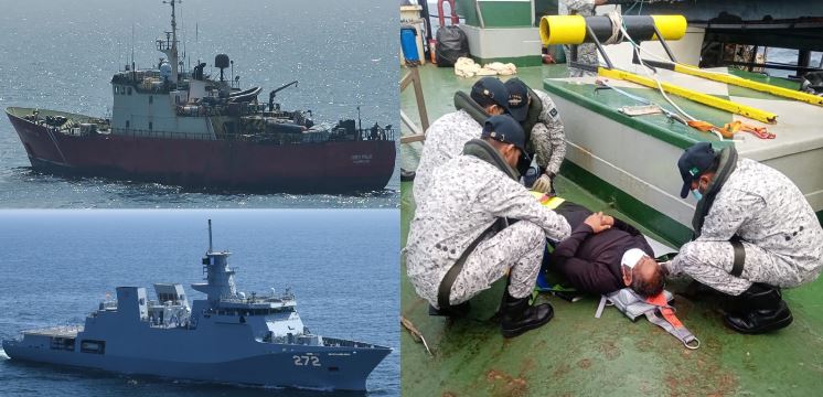 Pakistan Navy evacuates Sri Lankan sailor in high-seas rescue