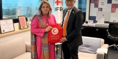 PRCS Chairperson meets global humanitarian leaders in Geneva