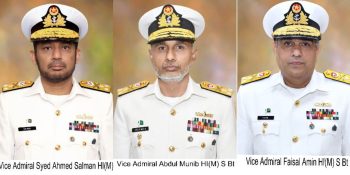 Three Pakistan Navy Rear Admirals promoted to Vice Admiral rank