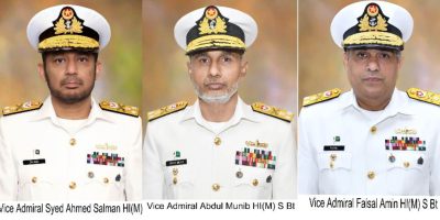 Three Pakistan Navy Rear Admirals promoted to Vice Admiral rank