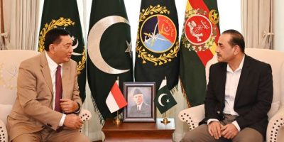 Indonesian Defense Minister meets Army Chief at GHQ