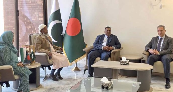 Jordan Ambassador greets Bangladesh counterpart
