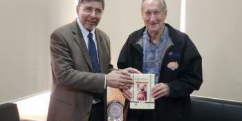 American Author John Kiser visits IRS