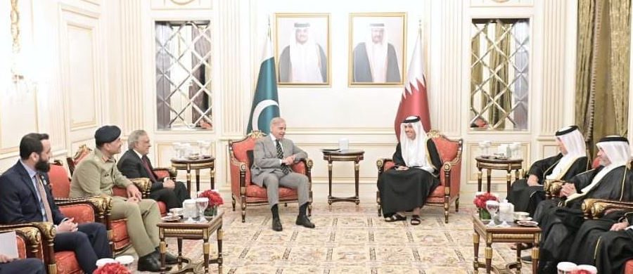 PM Shehbaz meets Qatari counterpart to boost ties