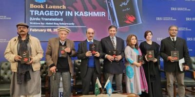IRS hosts launch of Urdu translation of tragedy in Kashmir