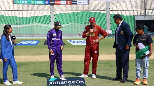 PSL 11: Quetta Gladiators win toss, opt to bat first against Hyderabad Kingsmen