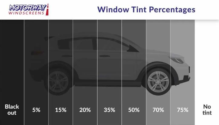 Rear window tint allowed up to 50pc