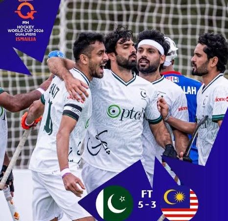 Hockey World Cup qualifying round; Pakistan beat Malaysia 5-3