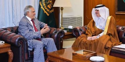 Saudi Envoy Calls on Deputy PM Ishaq Dar