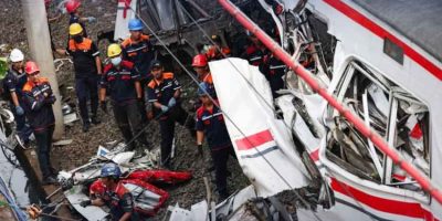Indonesia train crash toll rises to 14 as evacuation completes