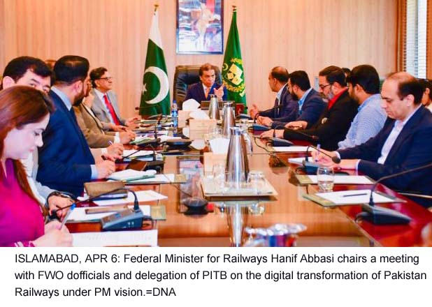 Minister reviews digital overhaul plan for Pakistan Railways