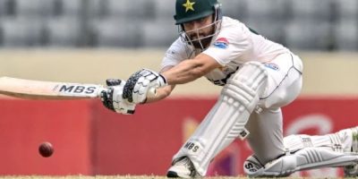 Rizwan, Salman steady Pakistan after middle-order collapse in Dhaka Test