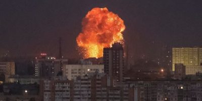 Russian missile attack on Ukraine
