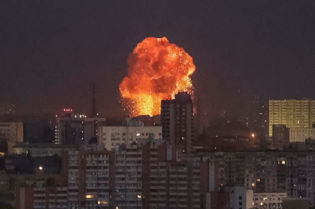 Russian missile attack on Ukraine