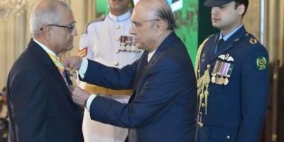 Aziz Boolani conferred with Hilal-e-Imtiaz