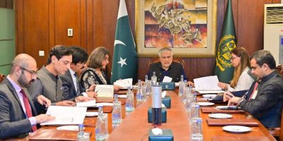 Ishaq Dar chairs session with Foreign Secretary Amna Baloch
