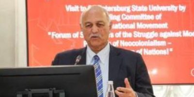 Mushahid addresses anti-neocolonialism movement in St. Petersburg