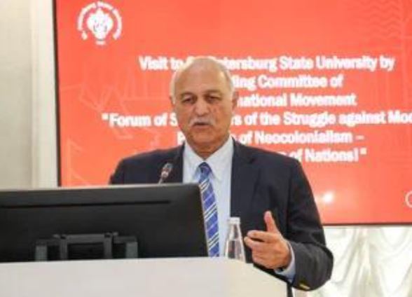 Mushahid addresses anti-neocolonialism movement in St. Petersburg