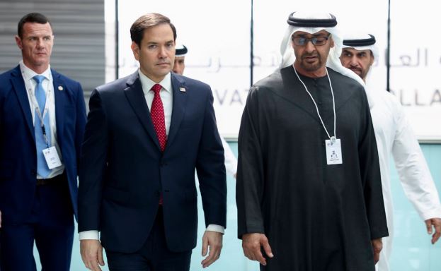 Rubio arrives in UAE, says US won’t accept tolls in Strait of Hormuz