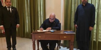PRBC signs the Royal Thai Consulate’s Book of Condolence standing with Thailand in mourning