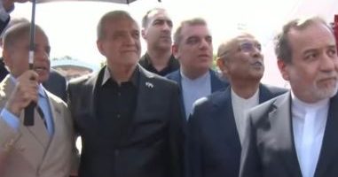 Iranian President Pezeshkian touches down in Islamabad, set to meet top leadership