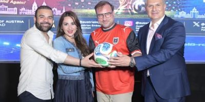 Ambassador Kutschera turns lawn into fan zone for FIFA Football World Cup 2026