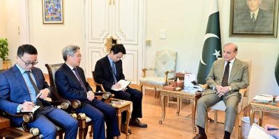 Chinese Ambassador Jiang Zaidong calls on Prime Minister Shehbaz Sharif