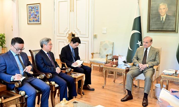 Chinese Ambassador Jiang Zaidong calls on Prime Minister Shehbaz Sharif