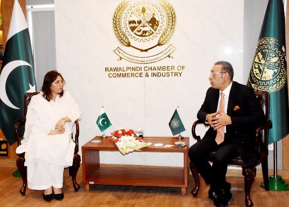 Hinza Asif meets President RCCI
