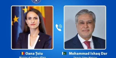 Deputy PM Dar briefs Romanian FM on Middle East peace progress