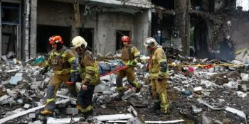 Russian strike kills 14 around Kyiv on eve of NATO summit