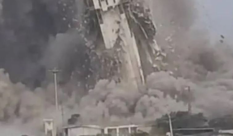 US military says it destroyed Iranian port surveillance tower