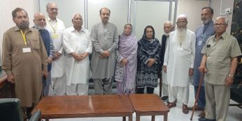 Radio Pakistan pensioners meet Standing Committee Chairman Phaleen Baloch