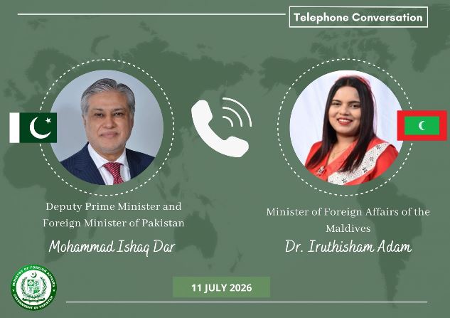Ishaq Dar greets Maldives on 61st Independence anniversary