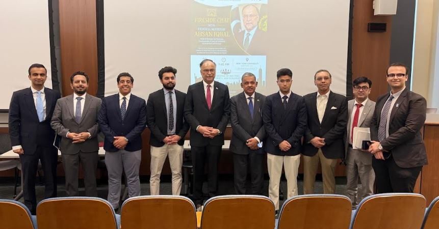 Ahsan Iqbal, RCCI head engage NYU diaspora dialogue