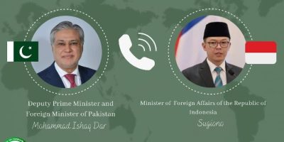 Dar, Indonesian FM reaffirm commitment to strengthen ties