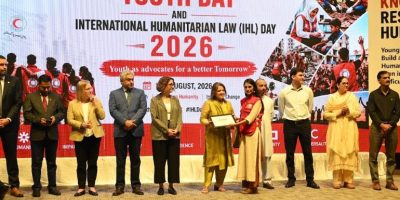 PRCS marks Int'l Youth and Humanitarian Law Days with call for youth to champion humanity
