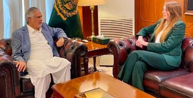 UK envoy meets Deputy PM Ishaq Dar