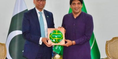 Mohsen Gillani, Saudi Envoy discuss Pakistan Football Development