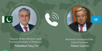 Ishaq Dar, UN chief discuss mutual interests