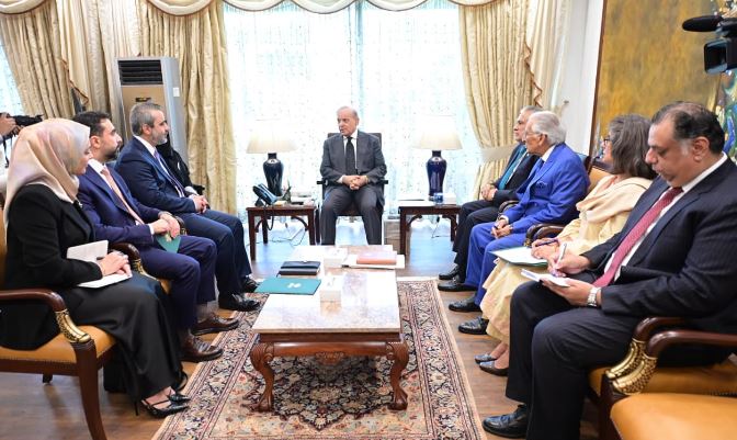 Syrian Foreign Minister calls on PM Shehbaz Sharif